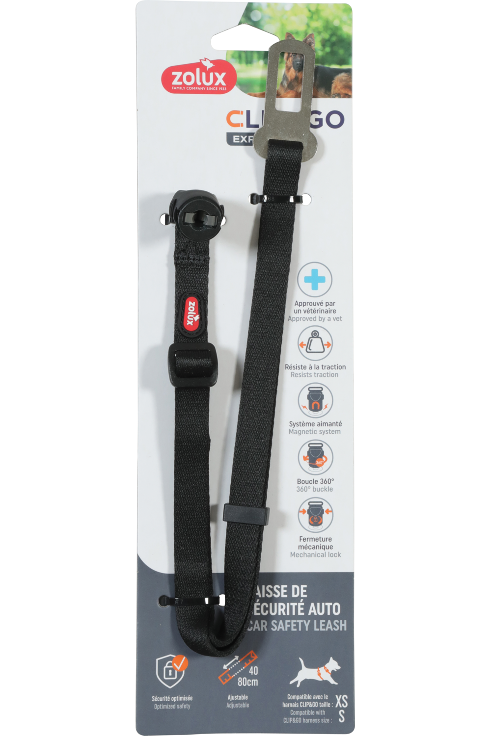 Adaptateur auto pour harnais Clip & Go XS/Small