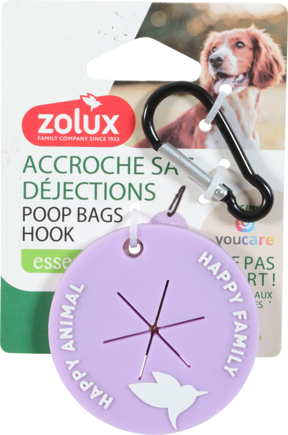 Accroche sac à déjections pour laisse – Zolux X YouCare
