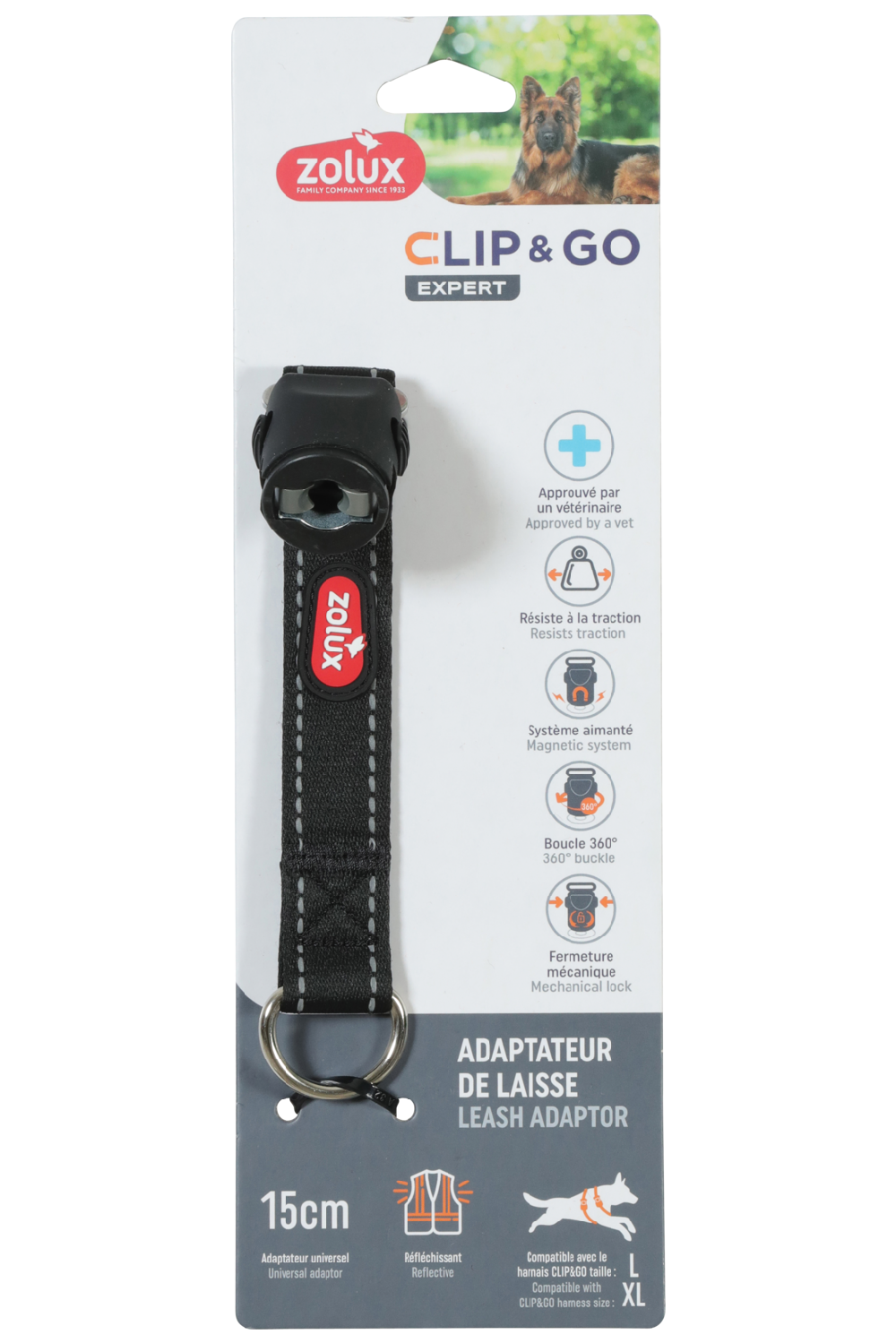 Adaptateur Universel pour harnais Clip &amp; Go Large/XL